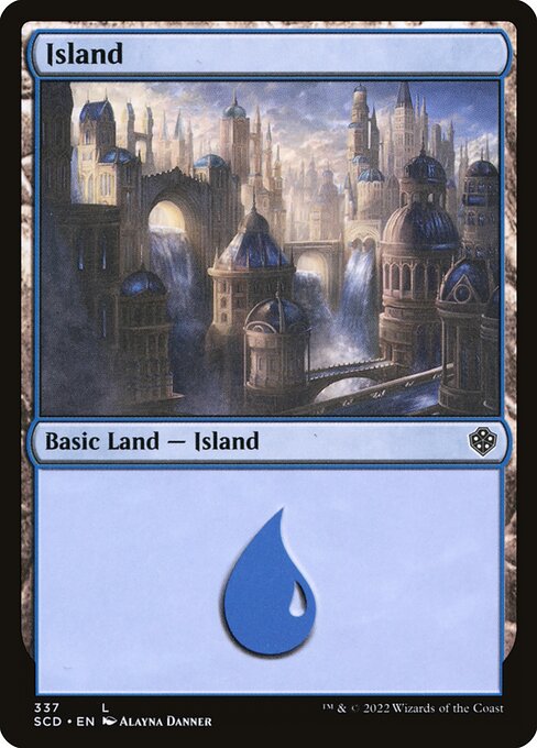 Island — Starter Commander Decks #337, art by Alayna Danner
