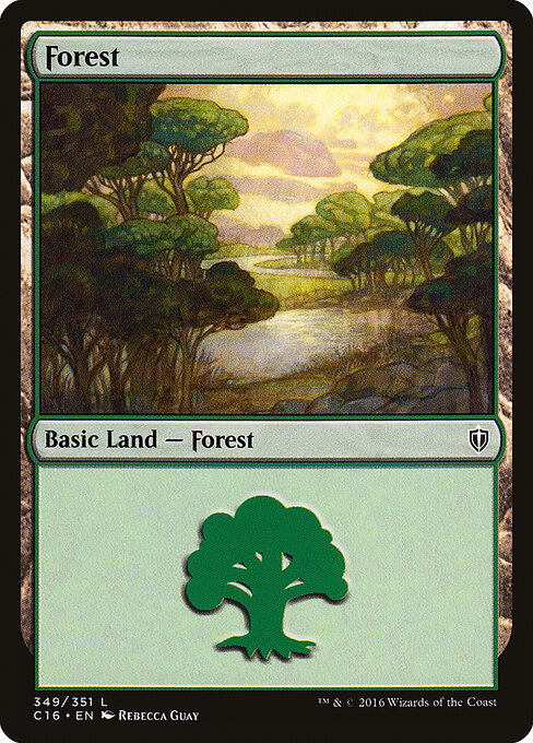 Forest — Commander 2016 #349, art by Rebecca Guay