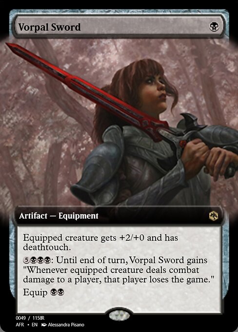 Vorpal Sword — Magic Online Promos #92714, art by Alessandra Pisano