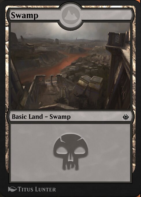 Swamp — Amonkhet Remastered #338, art by Titus Lunter
