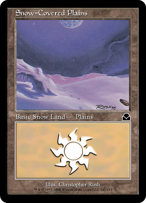Snow-Covered Plains — Masters Edition II #241, art by Christopher Rush