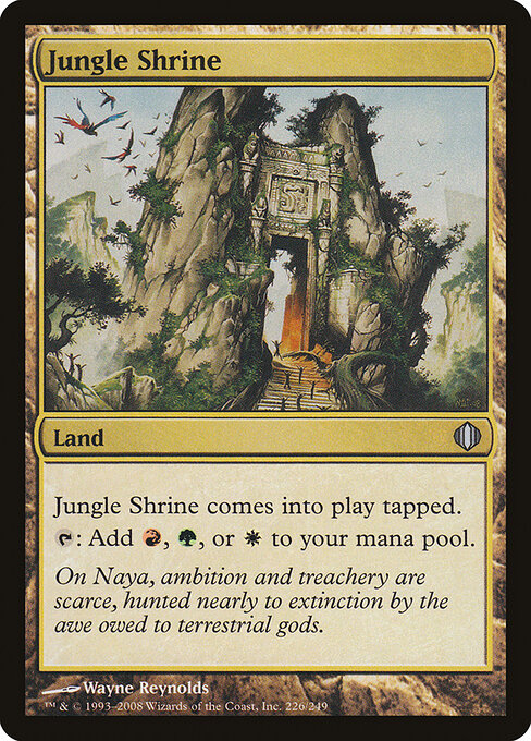 Jungle Shrine — Shards of Alara #226, art by Wayne Reynolds