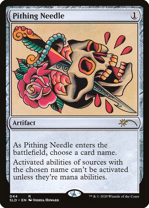 Pithing Needle — Secret Lair Drop #44, art by Joshua Howard