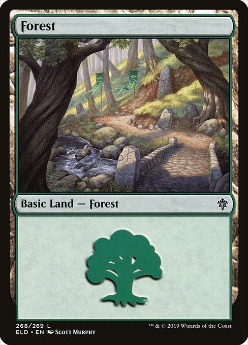 Forest — Throne of Eldraine #268, art by Scott Murphy