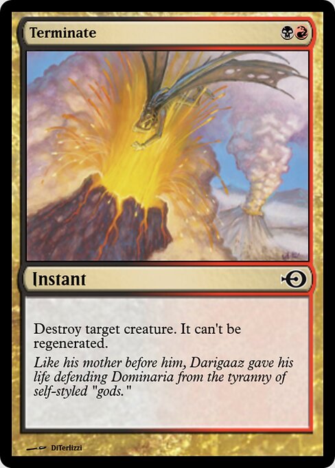 Terminate — Magic Online Promos #36230, art by DiTerlizzi