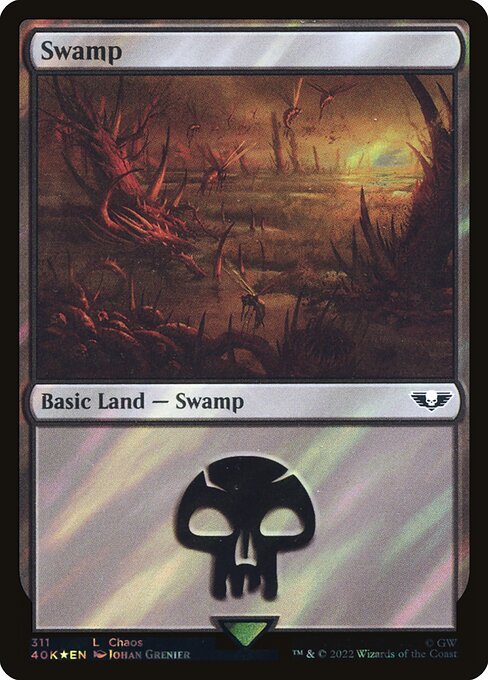 Swamp — Warhammer 40,000 Commander #311★, art by Johan Grenier