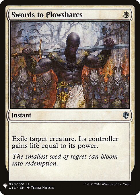 Swords to Plowshares — The List #C16-78, art by Terese Nielsen