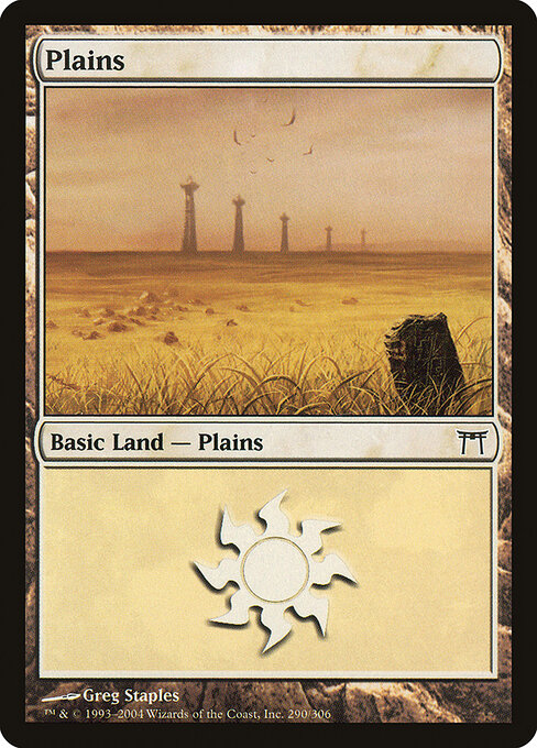 Plains — Champions of Kamigawa #290, art by Greg Staples