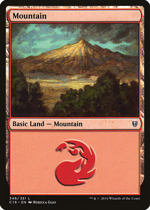 Mountain — Commander 2016 #346, art by Rebecca Guay