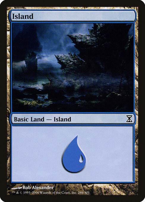 Island — Time Spiral #286, art by Rob Alexander
