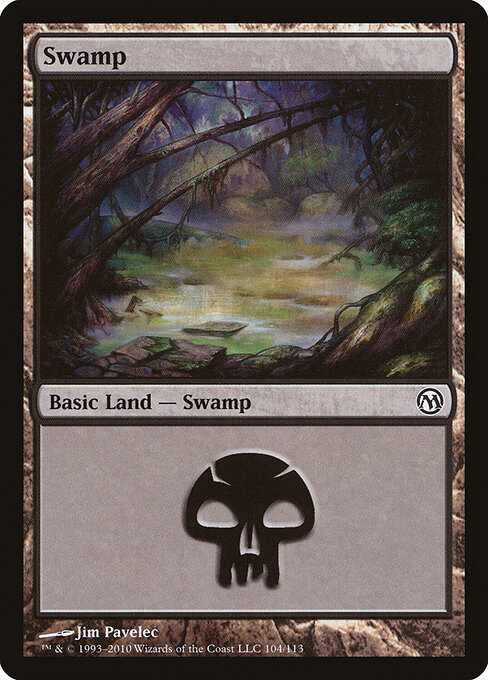 Swamp — Duels of the Planeswalkers #104, art by Jim Pavelec