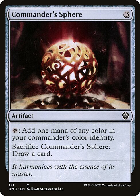 Commander's Sphere — Dominaria United Commander #181, art by Ryan Alexander Lee