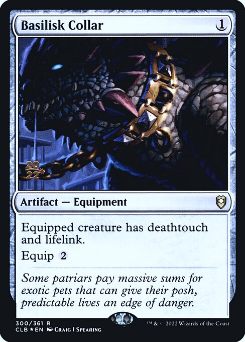 Basilisk Collar — Battle for Baldur's Gate Promos #300s, art by Craig J Spearing