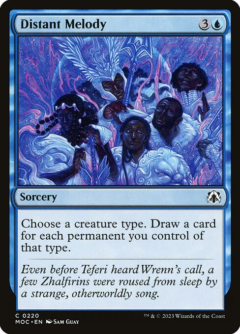 Distant Melody — March of the Machine Commander #220, art by Sam Guay