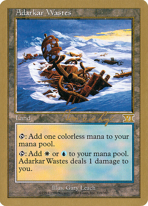 Adarkar Wastes — World Championship Decks 2000 #tvdl319, art by Gary Leach