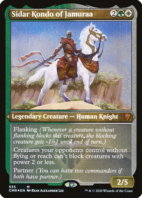 Sidar Kondo of Jamuraa — Commander Legends #535, art by Ryan Alexander Lee