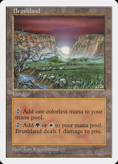 Brushland — Fifth Edition #412, art by Tom Wänerstrand
