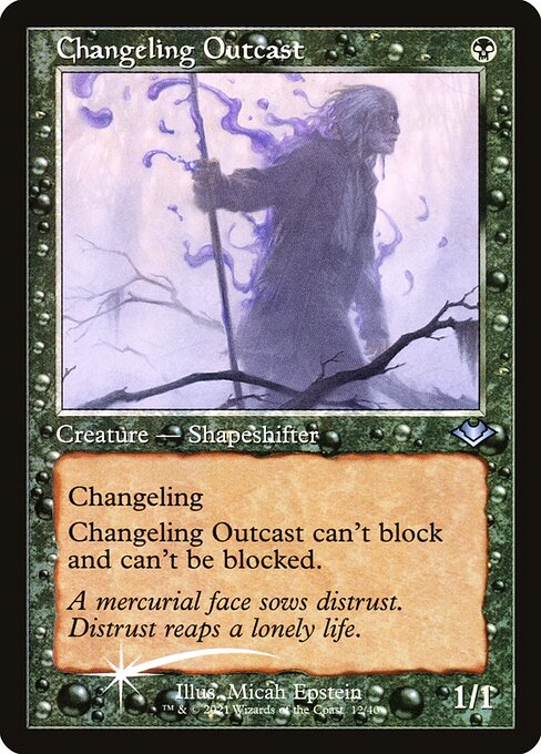 Changeling Outcast — Modern Horizons 1 Timeshifts #12, art by Micah Epstein