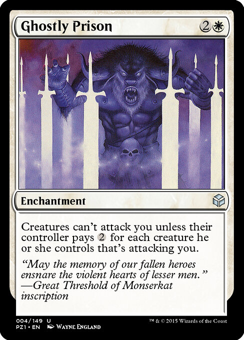 Ghostly Prison — Legendary Cube Prize Pack #4, art by Wayne England