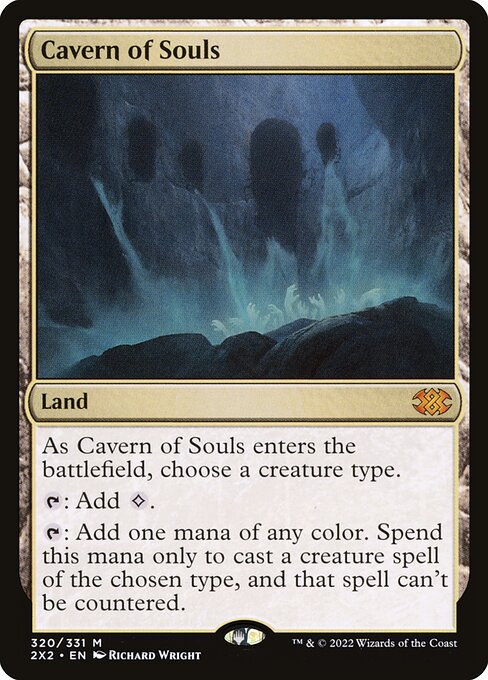 Cavern of Souls — Double Masters 2022 #320, art by Richard Wright