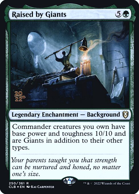 Raised by Giants — Battle for Baldur's Gate Promos #250s, art by Kai Carpenter
