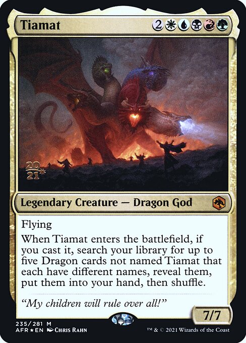 Tiamat — Adventures in the Forgotten Realms Promos #235s, art by Chris Rahn