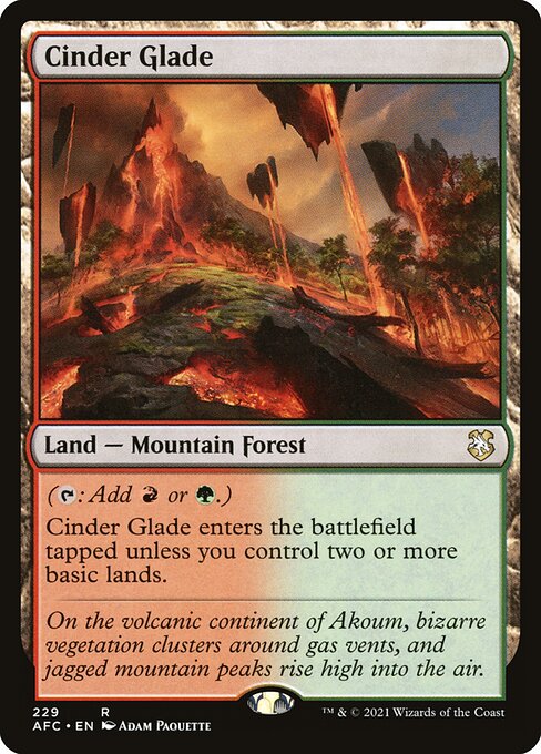 Cinder Glade — Forgotten Realms Commander #229, art by Adam Paquette