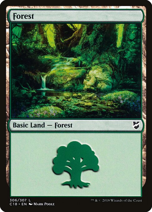 Forest — Commander 2018 #306, art by Mark Poole