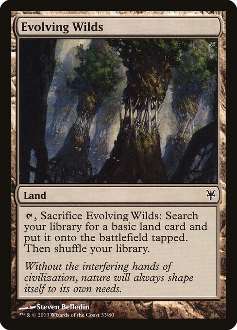 Evolving Wilds — Duel Decks: Sorin vs. Tibalt #33, art by Steven Belledin