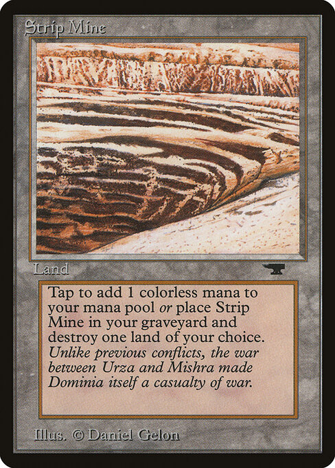 Strip Mine — Antiquities #82a, art by Daniel Gelon