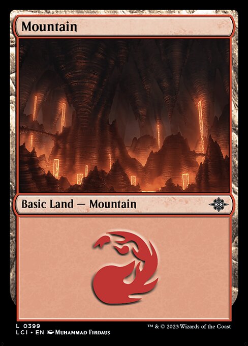 Mountain — The Lost Caverns of Ixalan #399, art by Muhammad Firdaus