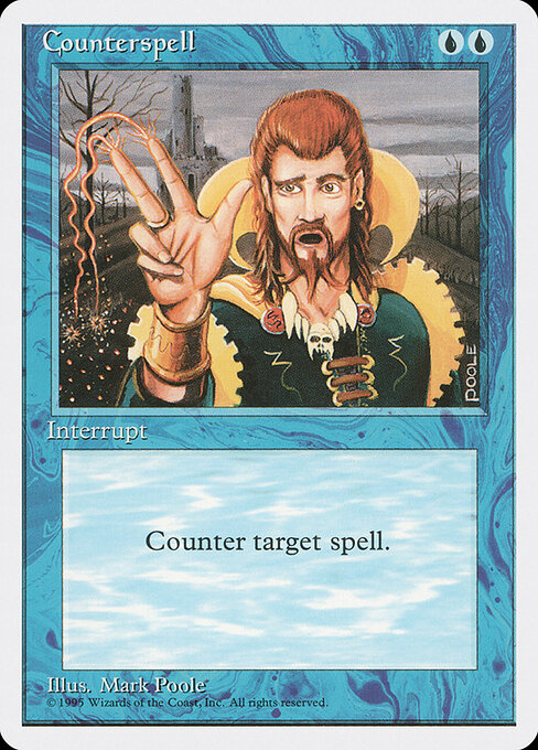 Counterspell — Fourth Edition #65, art by Mark Poole