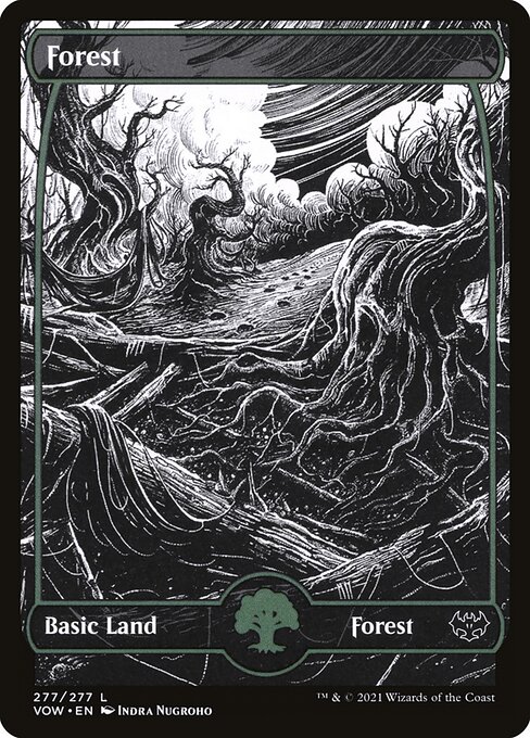 Forest — Innistrad: Crimson Vow #277, art by Indra Nugroho