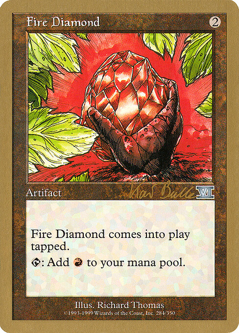 Fire Diamond — World Championship Decks 1999 #kb284, art by Richard Thomas