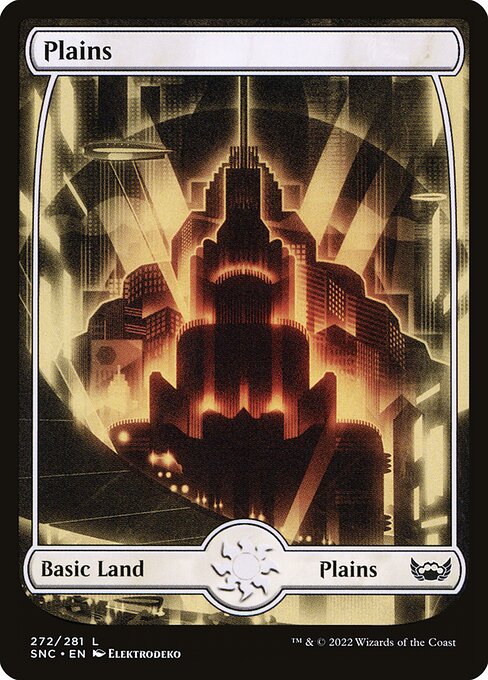 Plains — Streets of New Capenna #272, art by Elektrodeko
