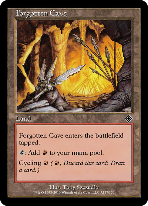 Forgotten Cave — Magic Online Theme Decks #A127, art by Tony Szczudlo