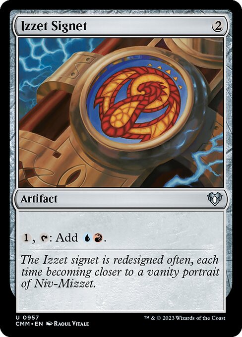 Izzet Signet — Commander Masters #957, art by Raoul Vitale