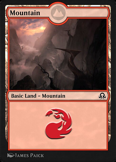 Mountain — Shadows over Innistrad Remastered #287, art by James Paick