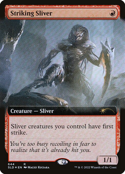 Striking Sliver — Secret Lair Drop #644, art by Maciej Kuciara