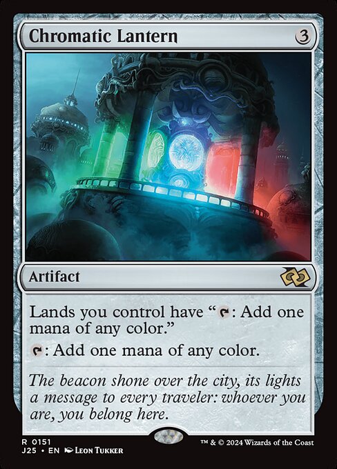 Chromatic Lantern — Foundations Jumpstart #151, art by Leon Tukker