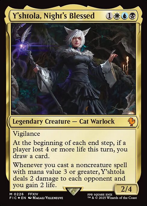 Y'shtola, Night's Blessed — Final Fantasy Commander #226, art by Magali Villeneuve