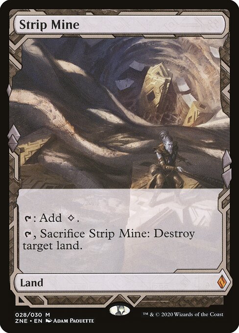Strip Mine — Zendikar Rising Expeditions #28, art by Adam Paquette