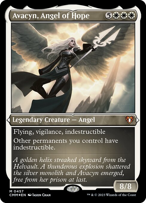 Avacyn, Angel of Hope — Commander Masters #457, art by Jason Chan
