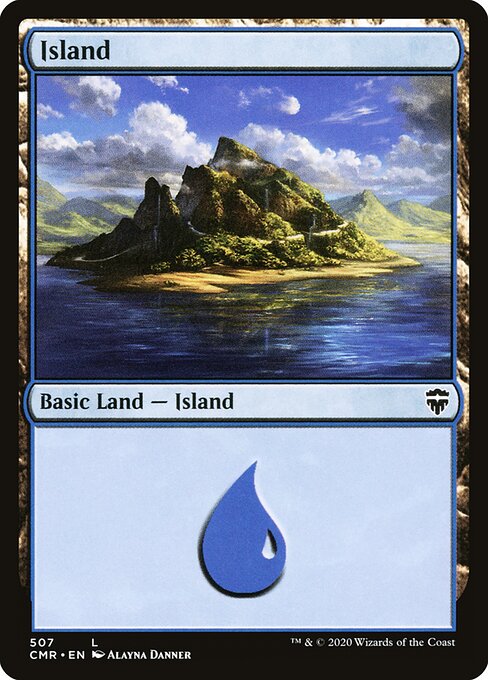 Island — Commander Legends #507, art by Alayna Danner