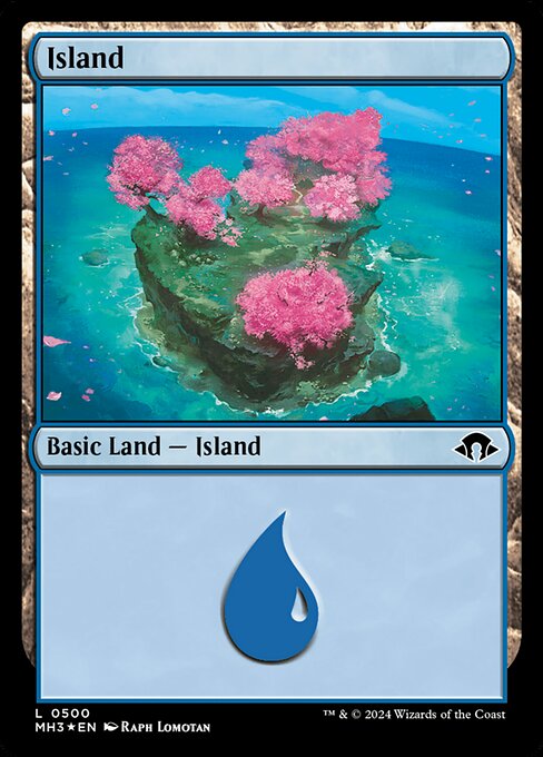 Island — Modern Horizons 3 #500, art by Raph Lomotan