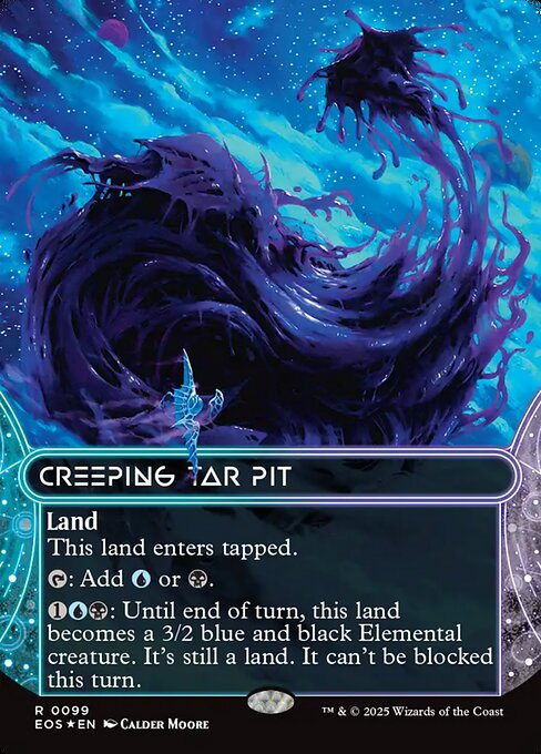 Creeping Tar Pit — Edge of Eternities: Stellar Sights #99, art by Calder Moore