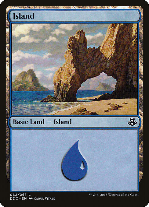 Island — Duel Decks: Elspeth vs. Kiora #62, art by Raoul Vitale
