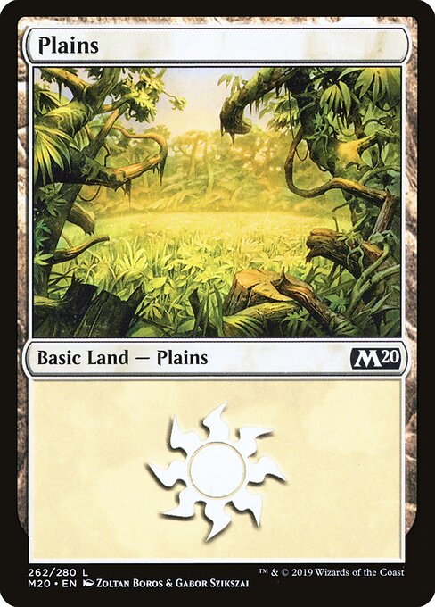 Plains — Core Set 2020 #262, art by Zoltan Boros & Gabor Szikszai