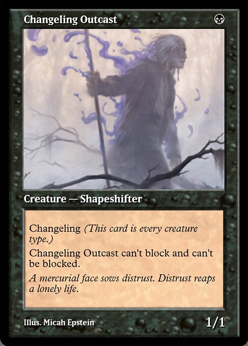 Changeling Outcast — Magic Online Promos #91267, art by Micah Epstein