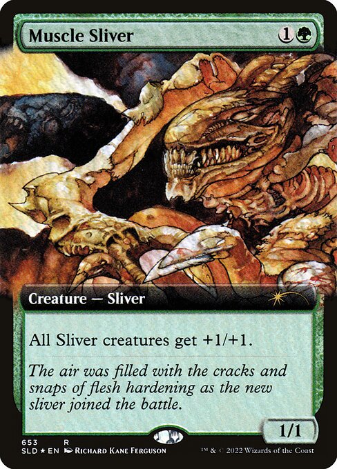 Muscle Sliver — Secret Lair Drop #653, art by Richard Kane Ferguson